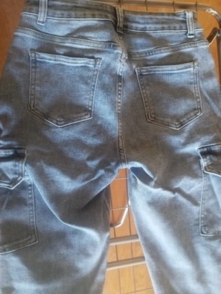 Pantalón vaquero cargo azul