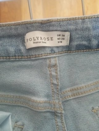 Pantalón vaquero cargo azul