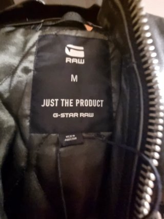 Chaqueta de Piel G-Star RAW Negra