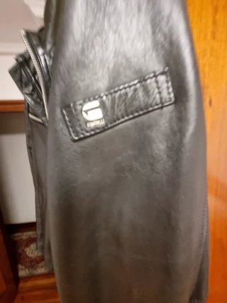 Chaqueta de Piel G-Star RAW Negra