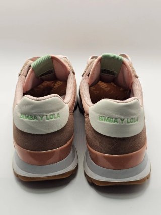 Bimba y Lola Sneakers Mujer Rosa y Marrón