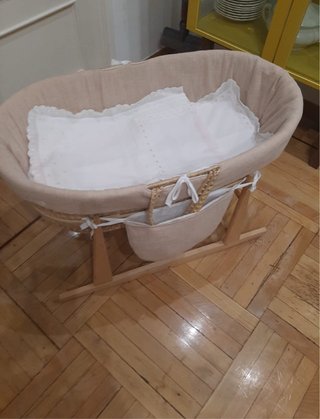 Moisés Cesta Mimbre Bebé