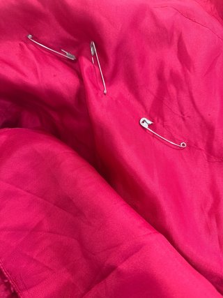 Vestido de fiesta rosa.