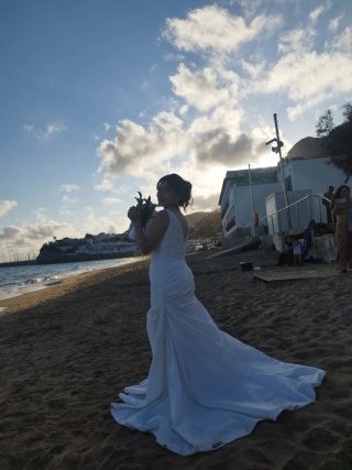 Elegante Vestido de Novia Blanco