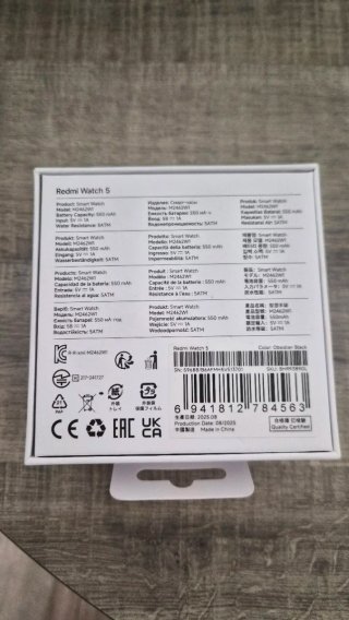 Xiaomi Redmi Watch 5 Nero + Scatola