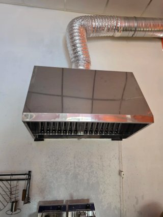 Campana extractora de acero inoxidable con motor
