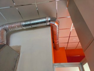 Campana extractora de acero inoxidable con motor