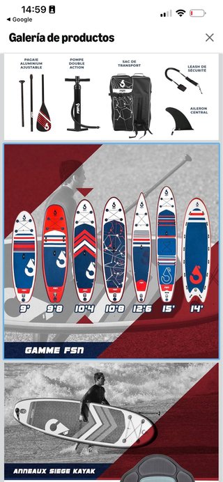 Tabla Paddle Surf FSN 12,6 Sin Uso