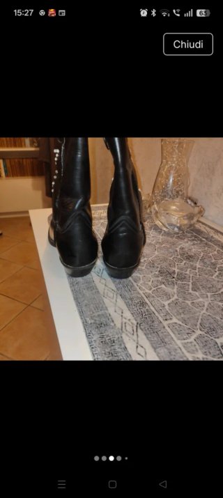 Stivali Sendra neri con borchie