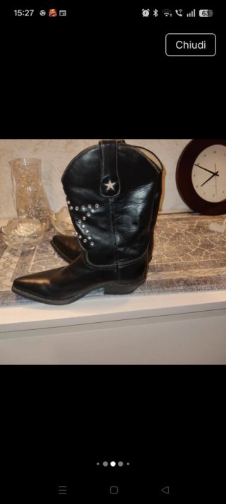 Stivali Sendra neri con borchie