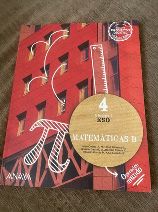 Matemáticas B. 4 ESO operación mundo Anaya