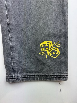 Jeans Ed Hardy Y2K Lobos salvajes Mujer
