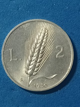 Moneta 2 Lire Spiga 1950 Repubblica Italiana