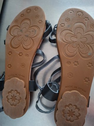 Sandalias Porronet Mujer Negras y Marrones