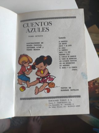 Antico libro di fiabe Fiabe Azzurre