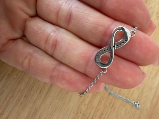 Cadena Plata Infinito con Circonitas