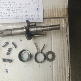 Grupo selector de marchas para moto