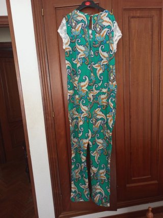 Mono estampado verde talla XL
