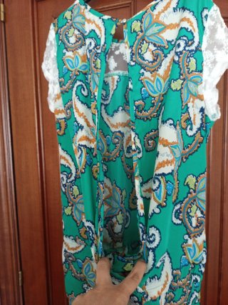 Mono estampado verde talla XL