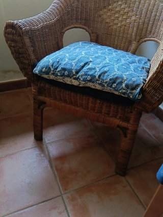 2 sillones de mimbre natural