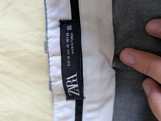 Pantalón de traje gris Zara Talla XS