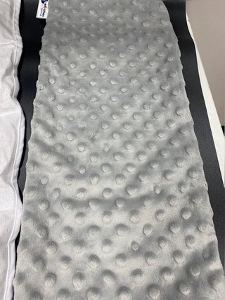 Sacchetto di semi per microonde Medi Partners 60x20cm cuscino 800g Minky 5 camere Sacchetto di semi calore microonde Sacchetto termico (Grigio)