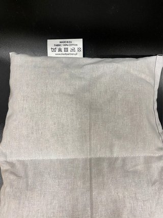 Sacchetto di semi per microonde Medi Partners 60x20cm cuscino 800g Minky 5 camere Sacchetto di semi calore microonde Sacchetto termico (Grigio)