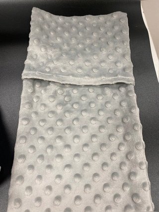 Sacchetto di semi per microonde Medi Partners 60x20cm cuscino 800g Minky 5 camere Sacchetto di semi calore microonde Sacchetto termico (Grigio)