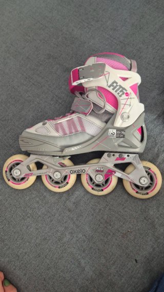 Patines Oxelo Talla 35-38 Rosa/Gris