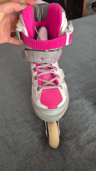 Patines Oxelo Talla 35-38 Rosa/Gris