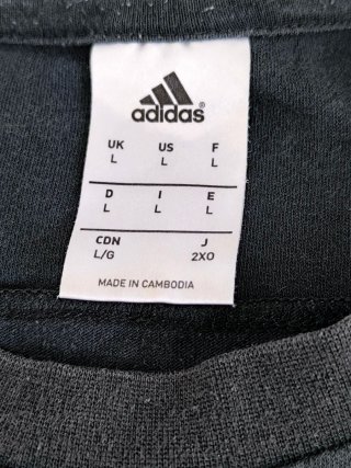 Camiseta Benfica Adidas Negra y Roja Talla L