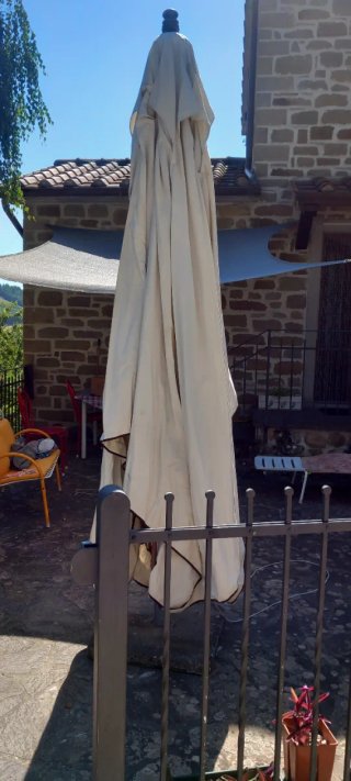 Ombrellone da giardino beige