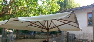 Ombrellone da giardino beige