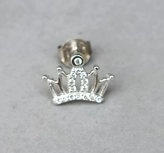 Pendientes Corona Plata.