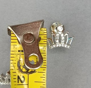 Pendientes Corona Plata.