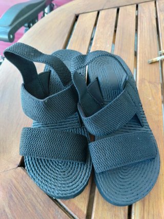 Sandalias negras plataforma