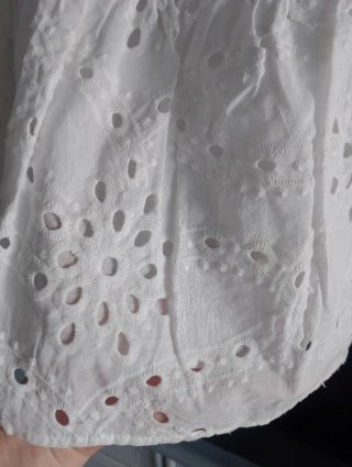 Minifalda de algodón blanca