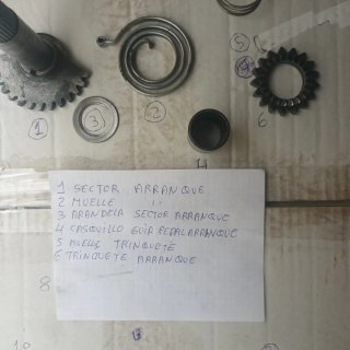 Conjunto de arranque moto