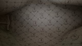 Trussardi borsa clutch pochette pelle beige