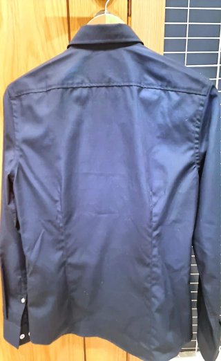 Camisa Slim Fit Pier One Azul Talla S