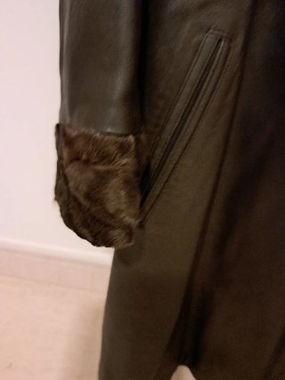 Chaquetón de piel CAMPOY mujer marrón