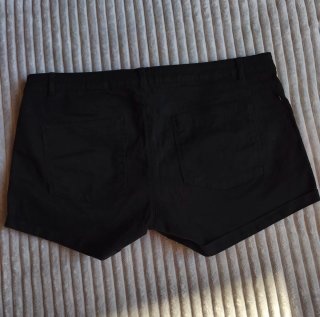 Pantalones cortos negros mujer