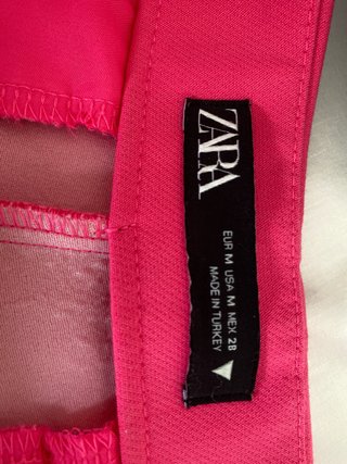 Falda pantalón corta ZARA rosa