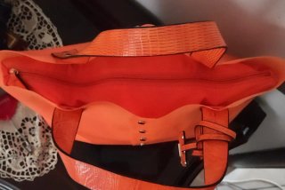 Borsa shopper Antonio Basile arancione