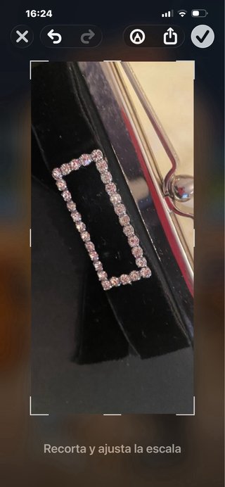 Bolso de fiesta negro con pedrería