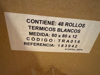 Rollos de Papel Térmico para máquina registradora