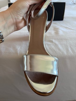 Sandalias Trucco Plateadas Talla 39