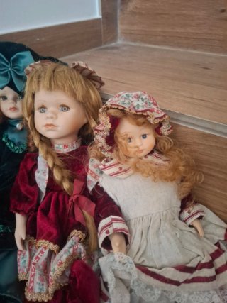 4 Bambole da Collezione Porcellana