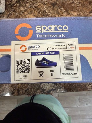 Zapatos de seguridad Sparco talla 38