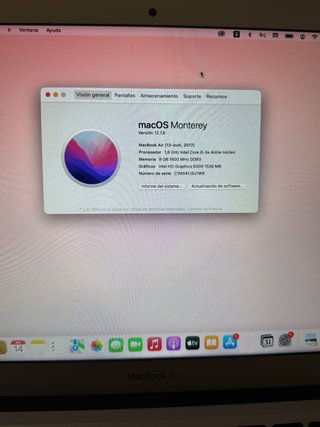 MacBook Air 13 2017 Argento